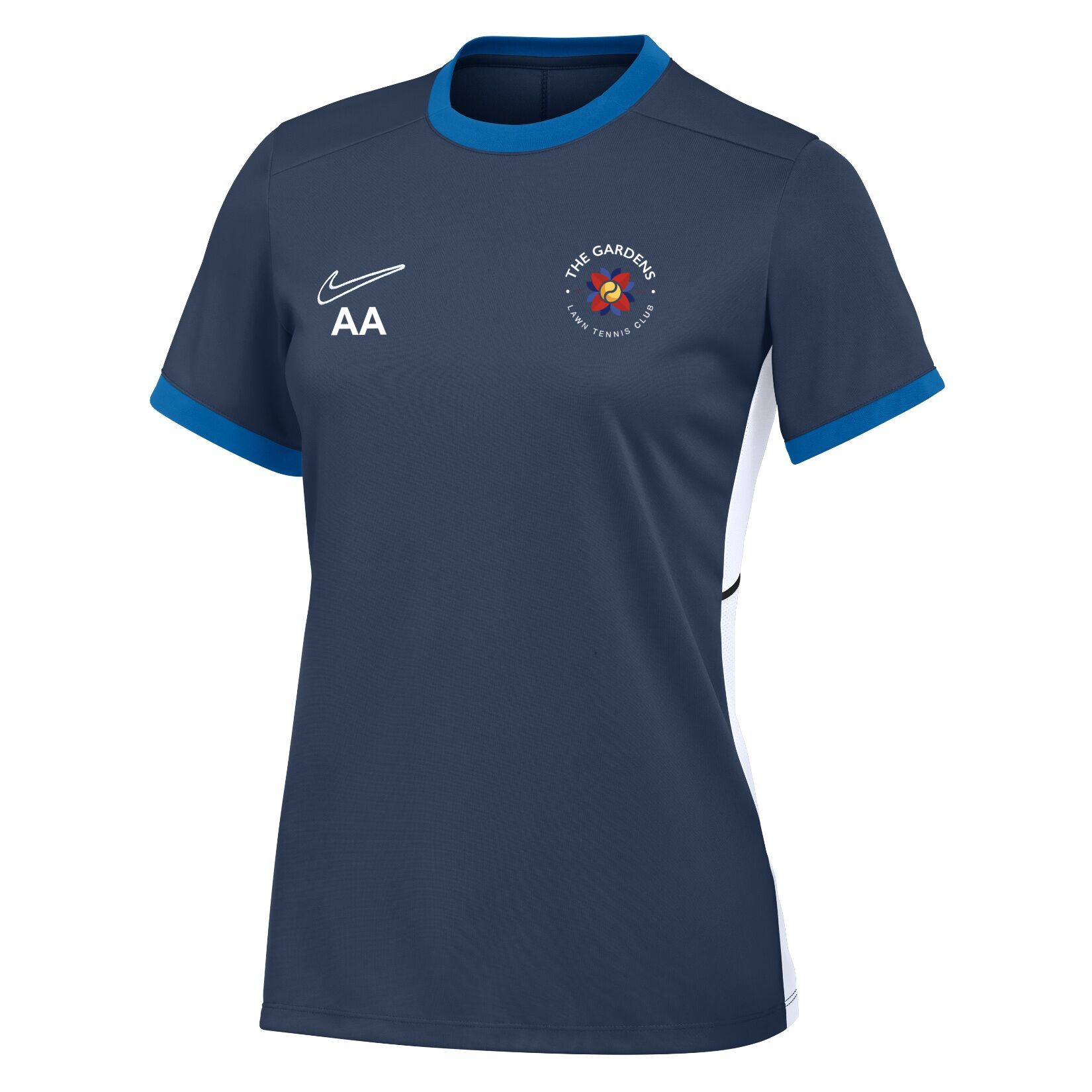Nike Academy 25 Short-Sleeve Training Top (W) - Obsidian/Royal Blue/White