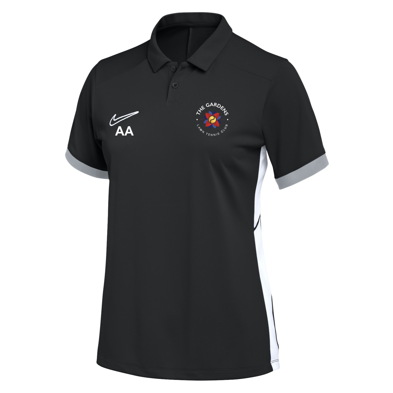 Nike Dri-FIT Academy 25 Polo (W) - Black/White/White