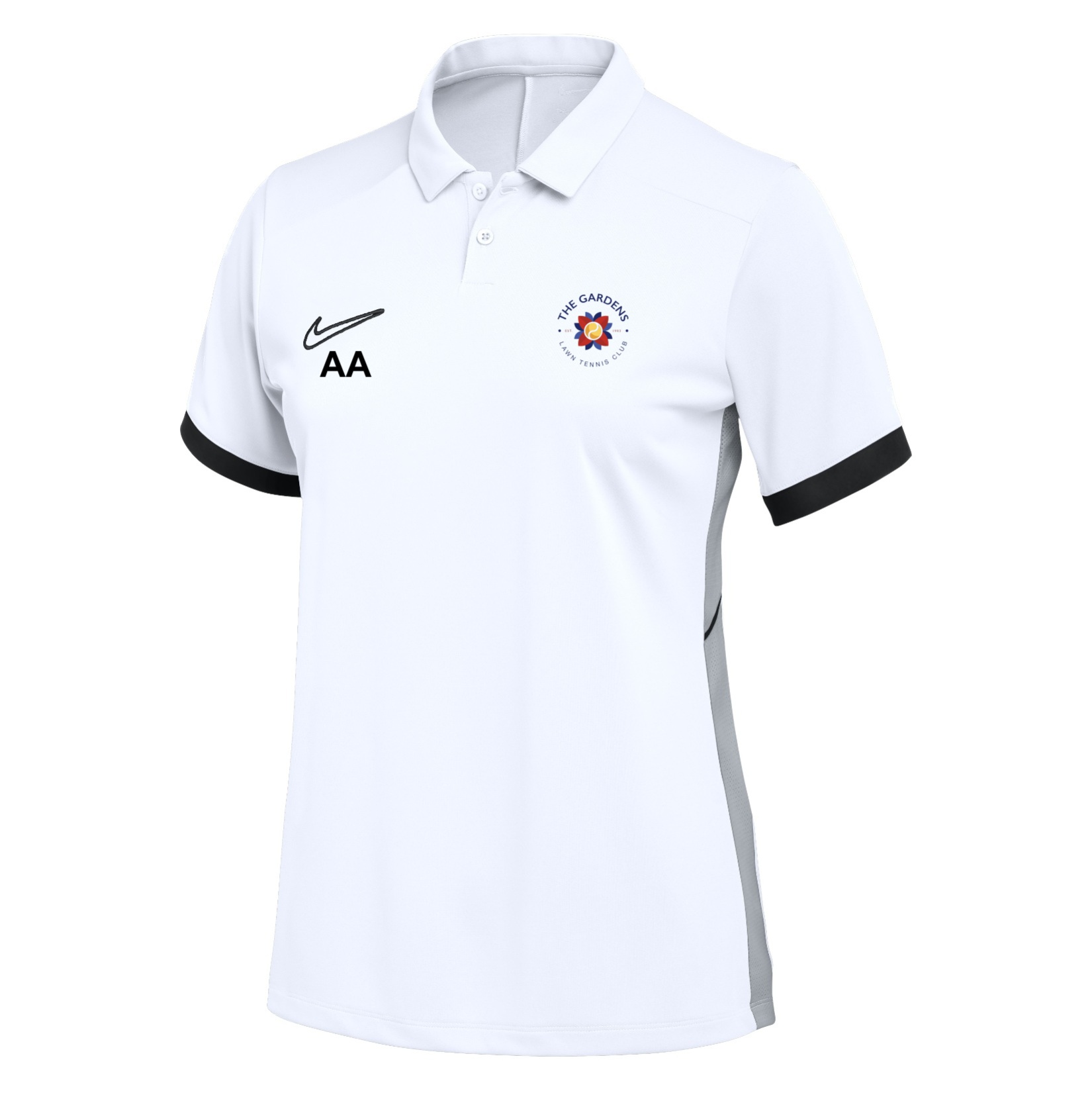 Nike Dri-FIT Academy 25 Polo (W) - White/Black/Black