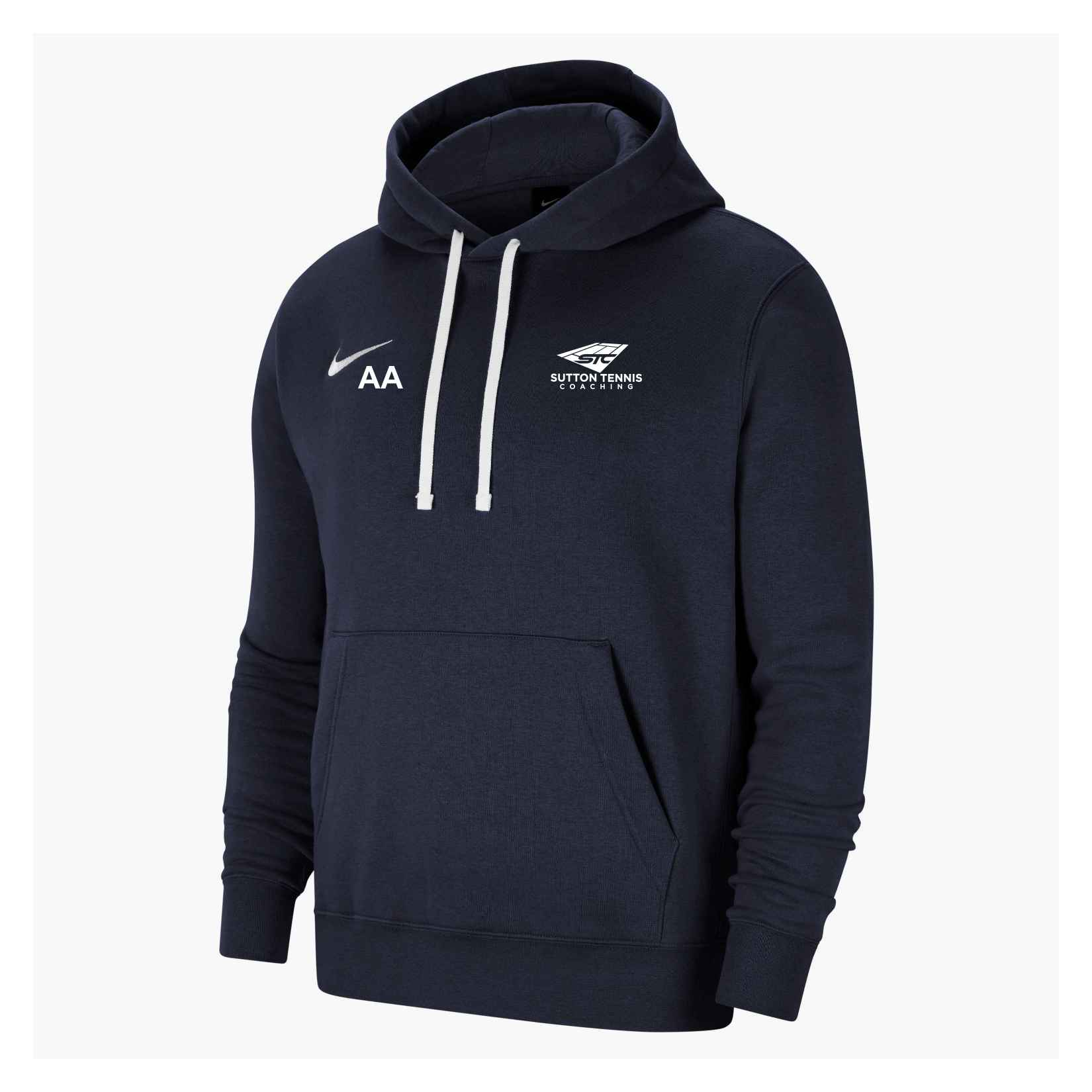 Nike Team Club 20 Fleece Hoodie (M) - Obsidian/White/White