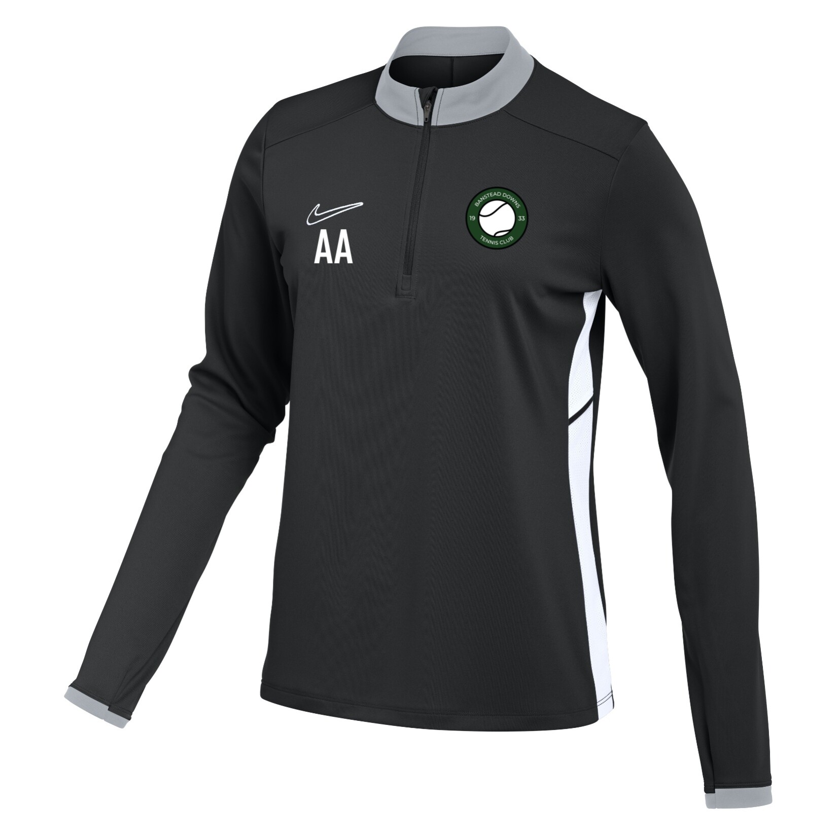 Nike Dri-FIT Academy 25 Drill Top (W) - Black/White/White