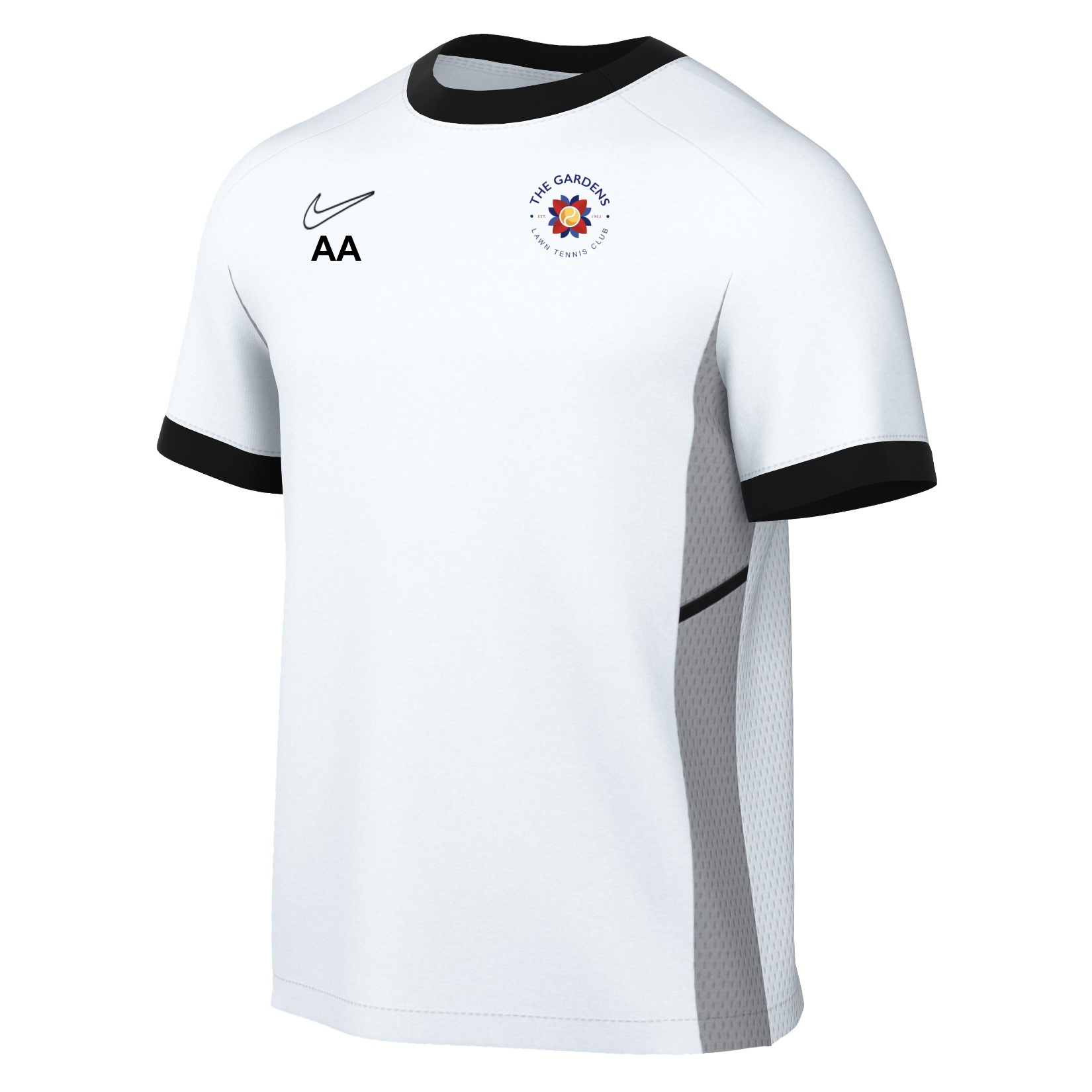 Nike Academy 25 Short-Sleeve Training Top - White/Black/Black