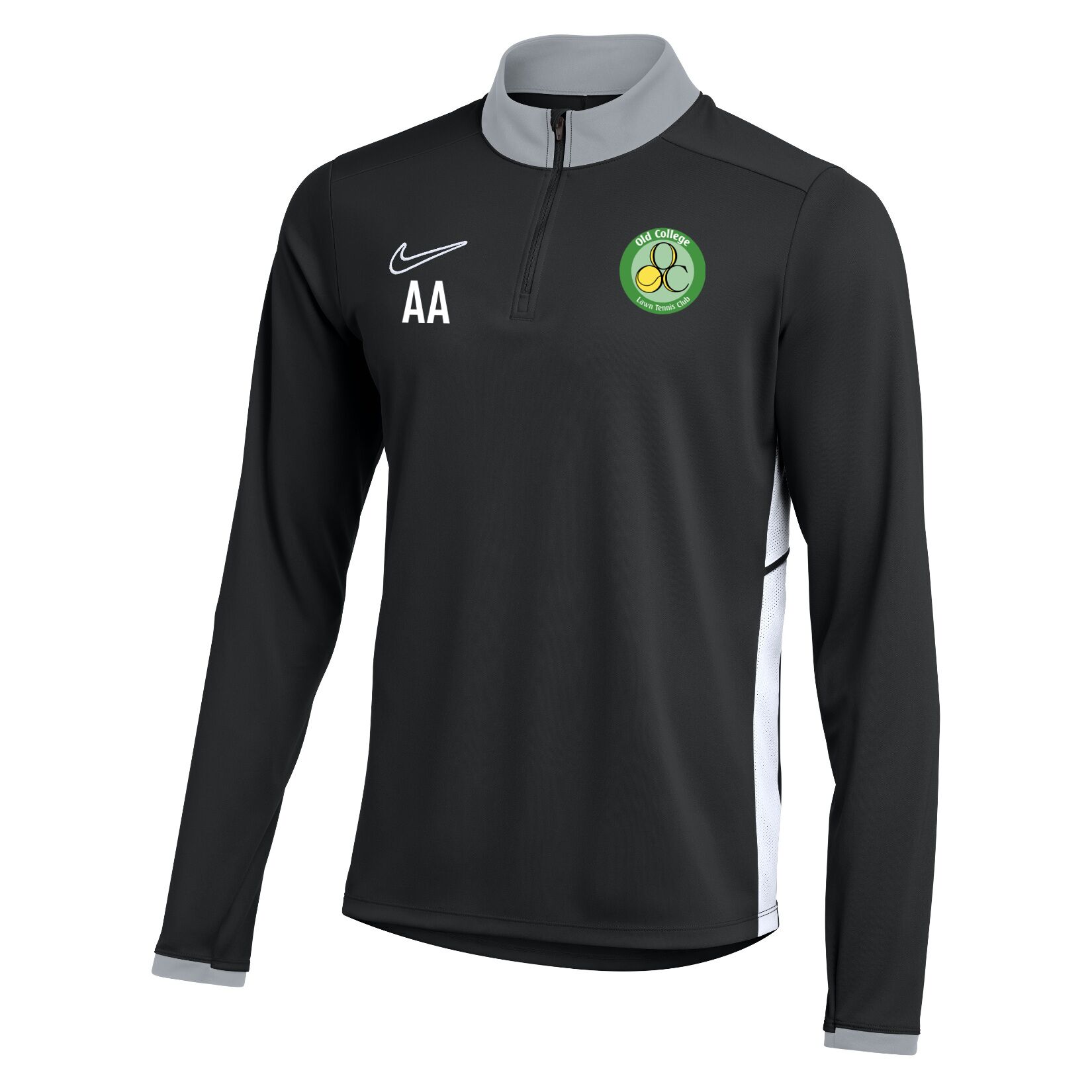 Nike Dri-FIT Academy 25 Drill Top - Black/White/White