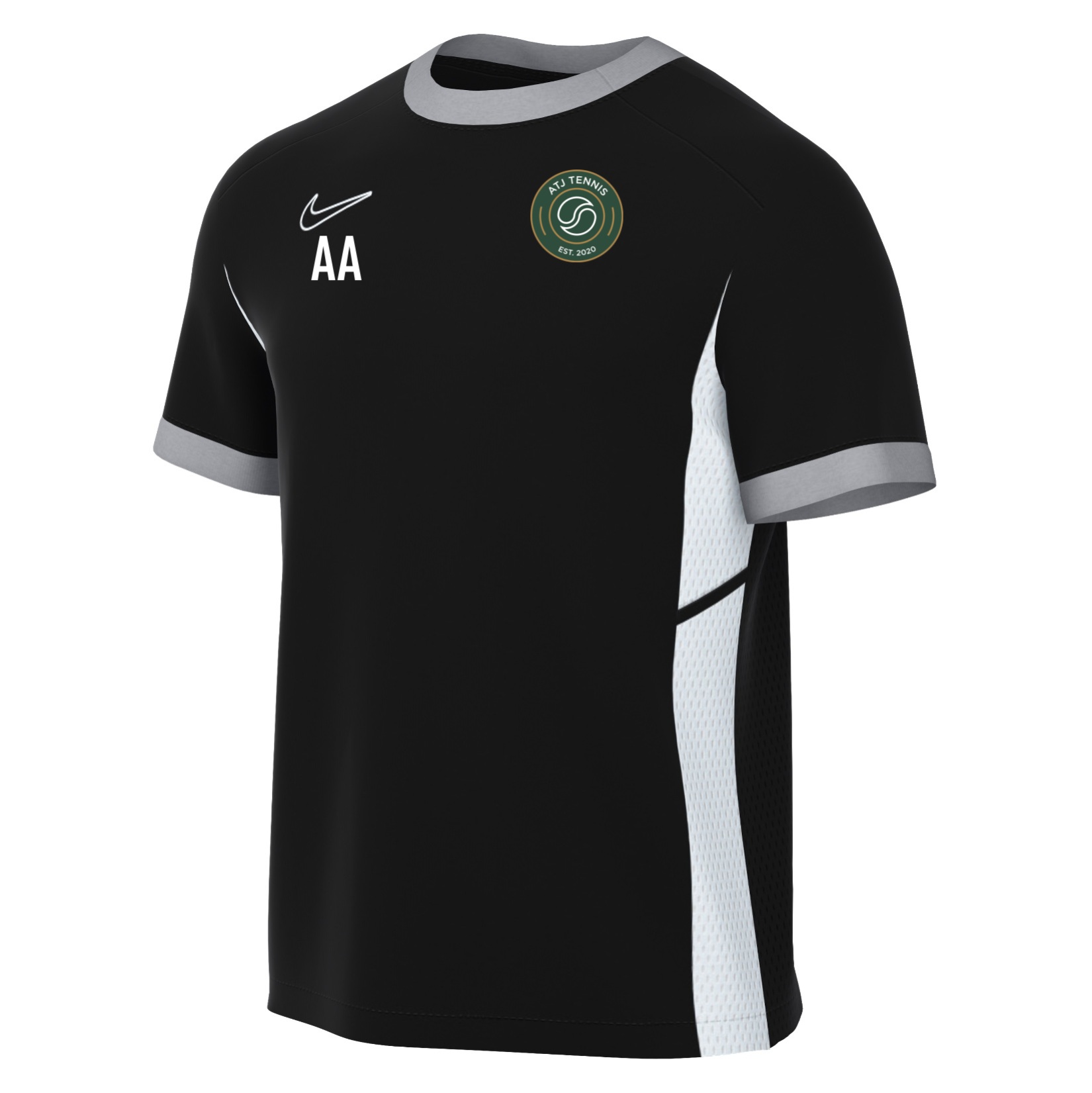 Nike Academy 25 Short-Sleeve Training Top - Black/White/White
