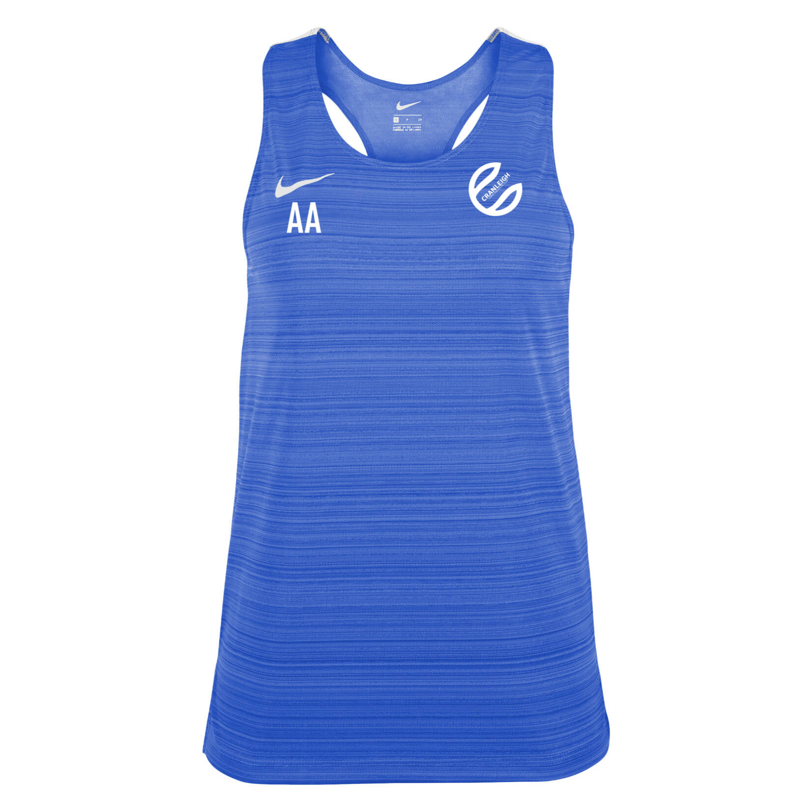 Zelus-Nike Dry Miler Singlet (W) - Royal Blue/White