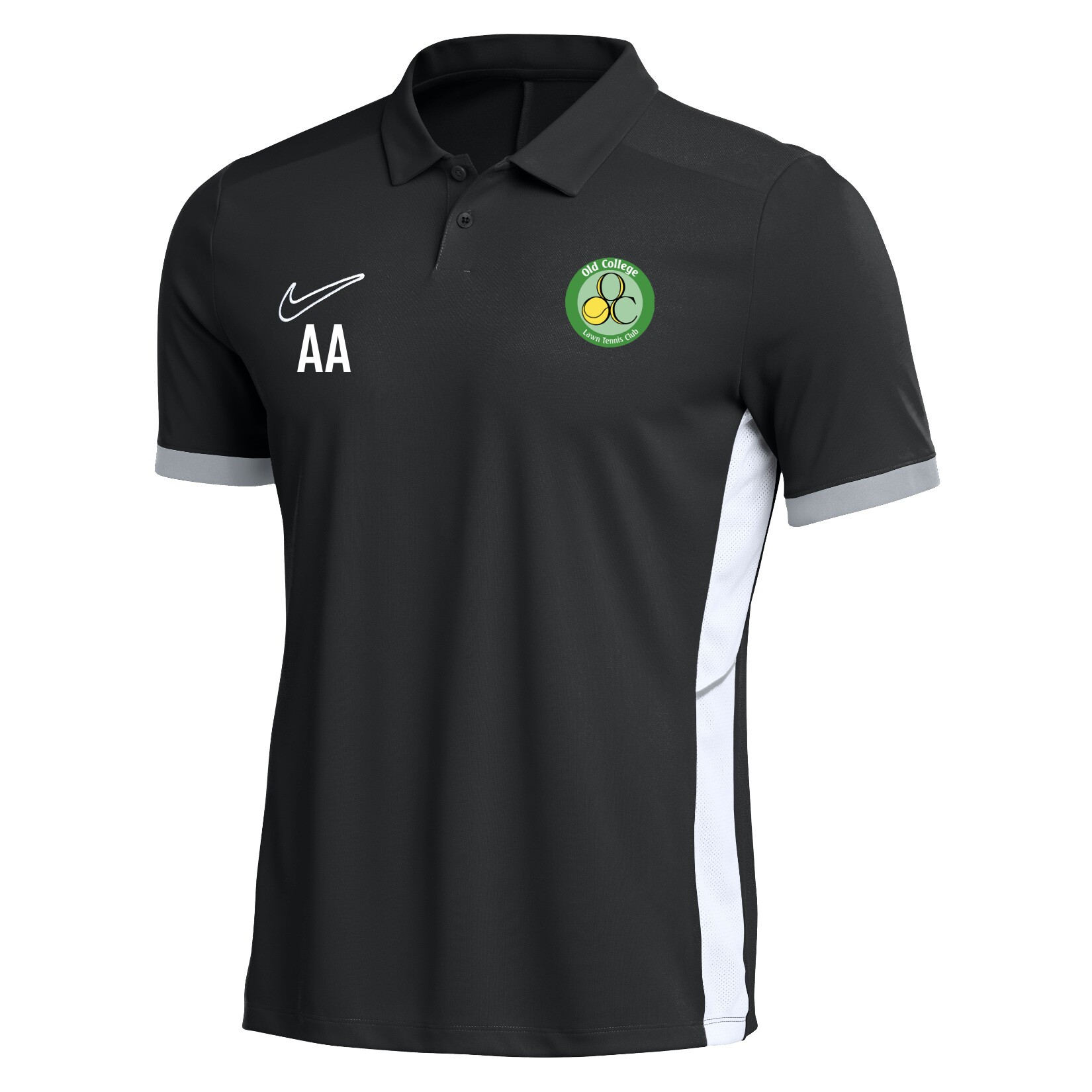 Nike Dri-FIT Academy 25 Polo - Black/White/White