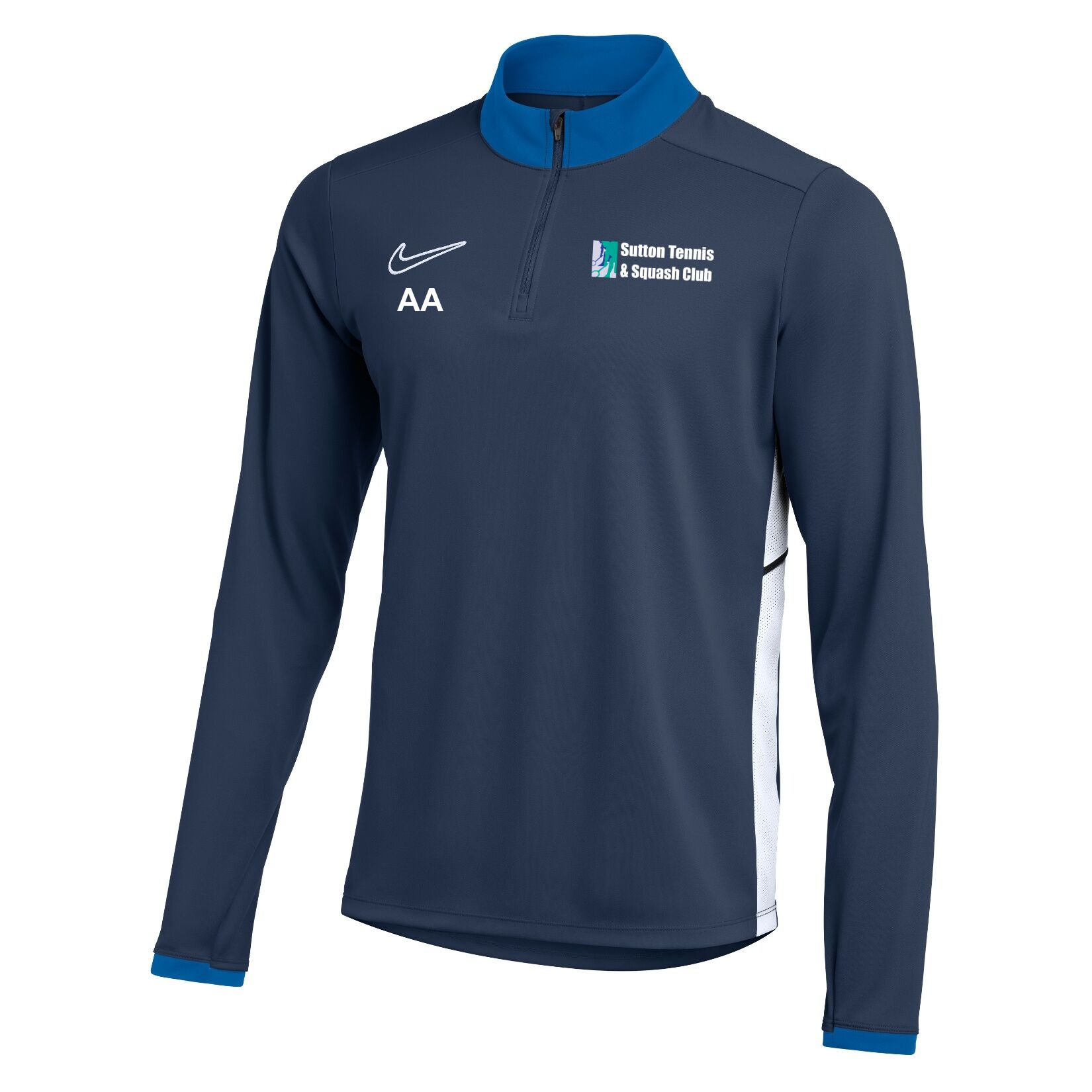 Nike Dri-FIT Academy 25 Drill Top - Obsidian/Royal Blue/White