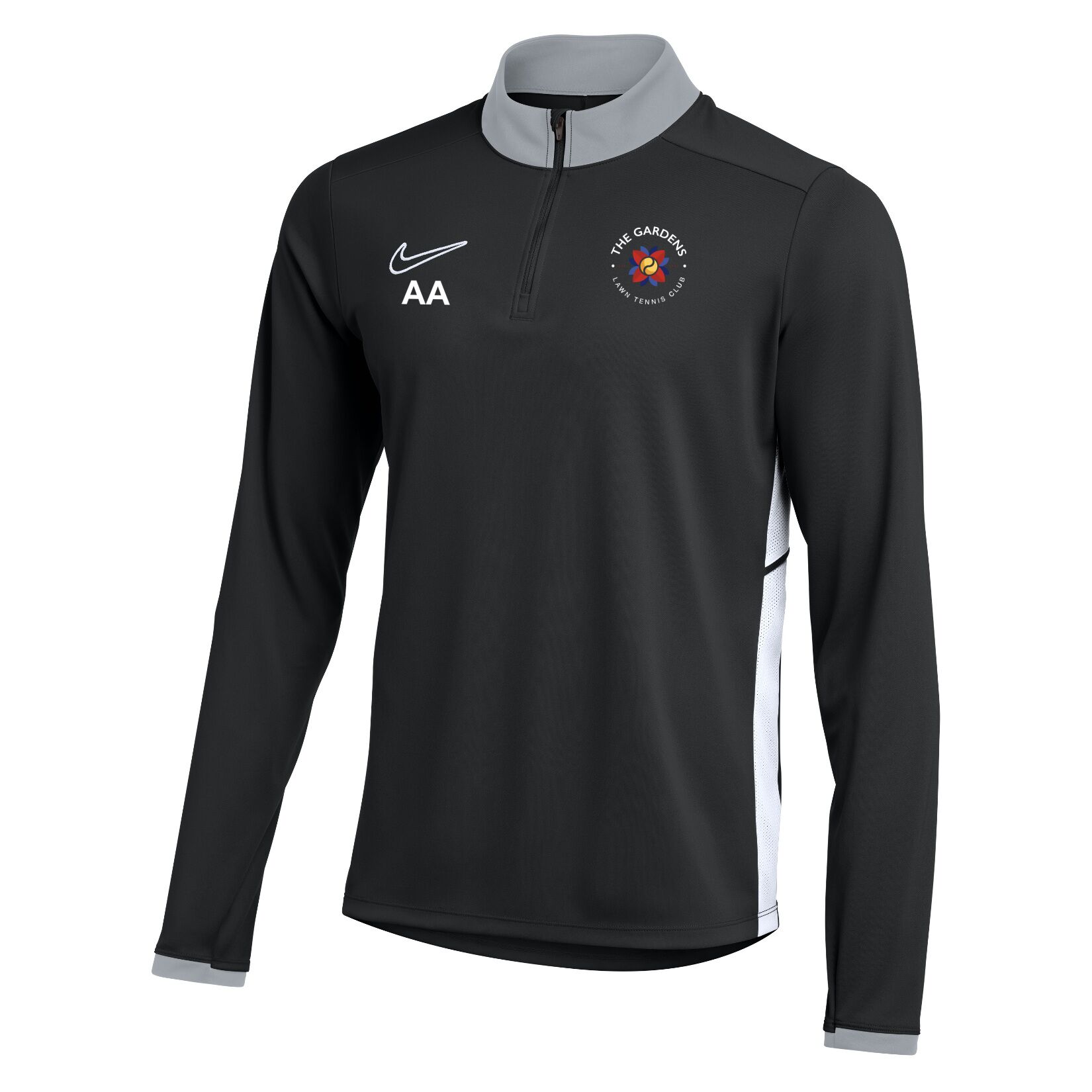 Nike Dri-FIT Academy 25 Drill Top - Black/White/White