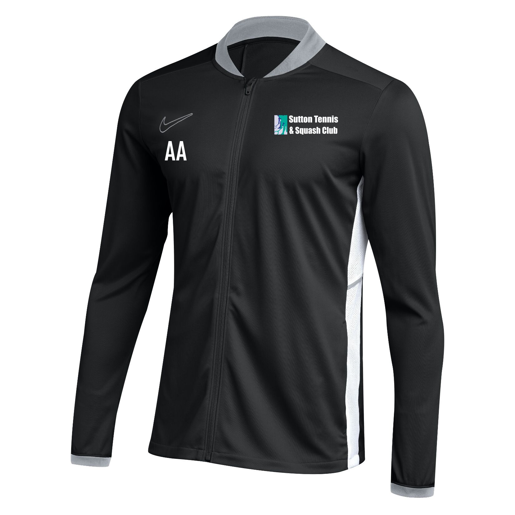 Nike Dri-FIT Academy 25 Knit Track Jacket (W) - Black/White/White