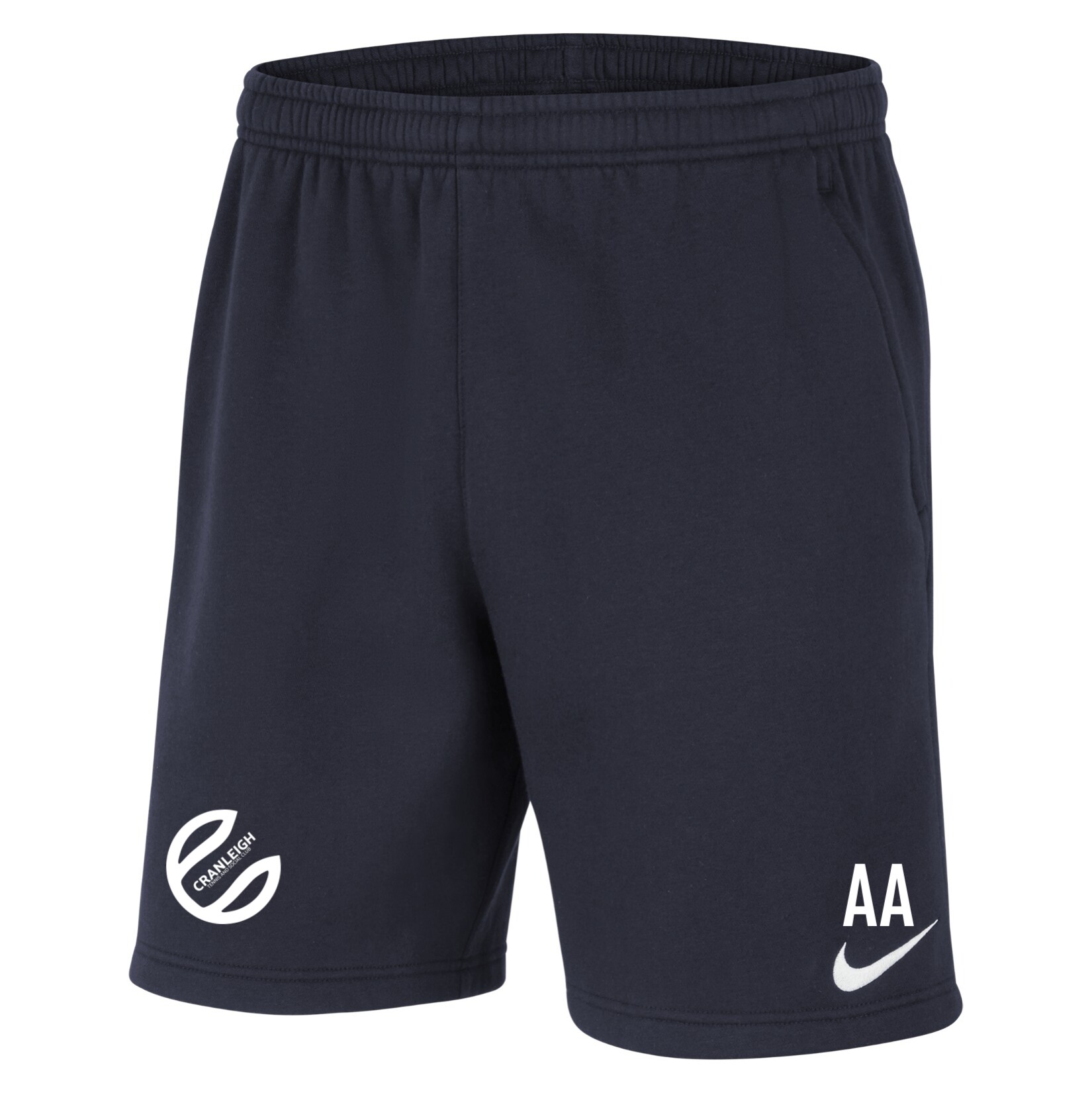 Nike Team Club 20 Fleece Shorts (M) - Obsidian/White/White