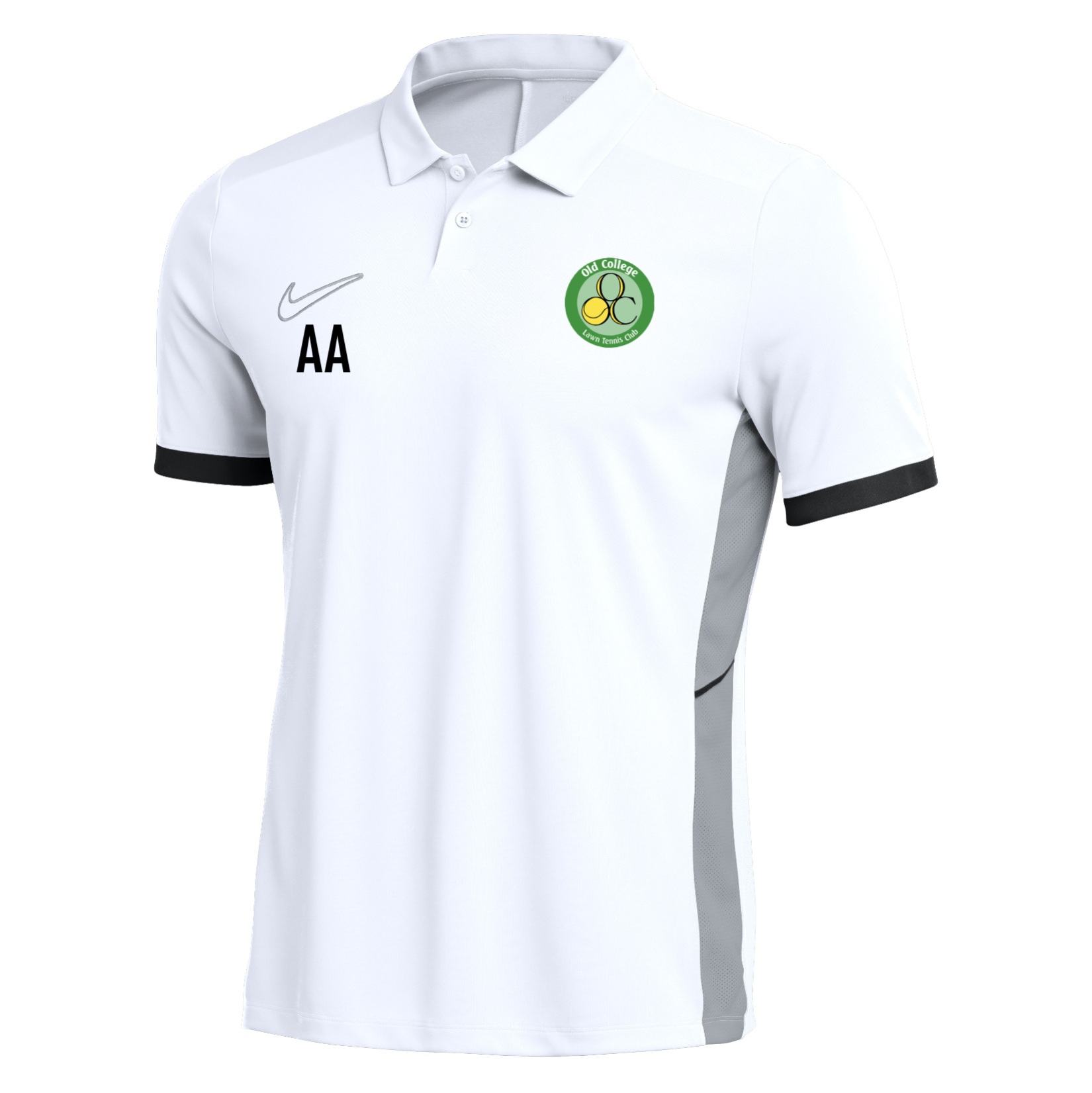 Nike Dri-FIT Academy 25 Polo - White/Black/Black