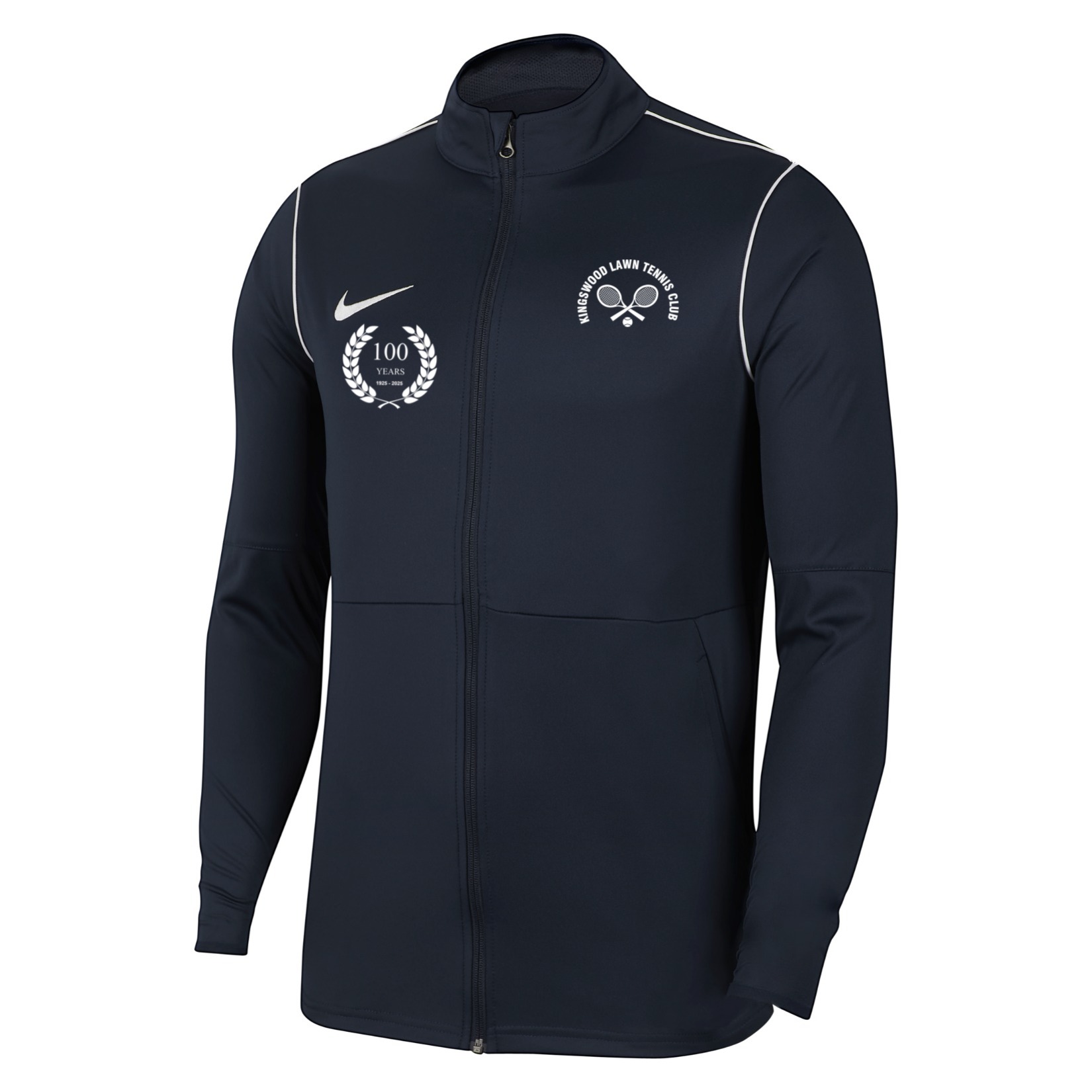 Nike Dri-FIT Park 20 Knitted Track Jacket - Obsidian/White/White