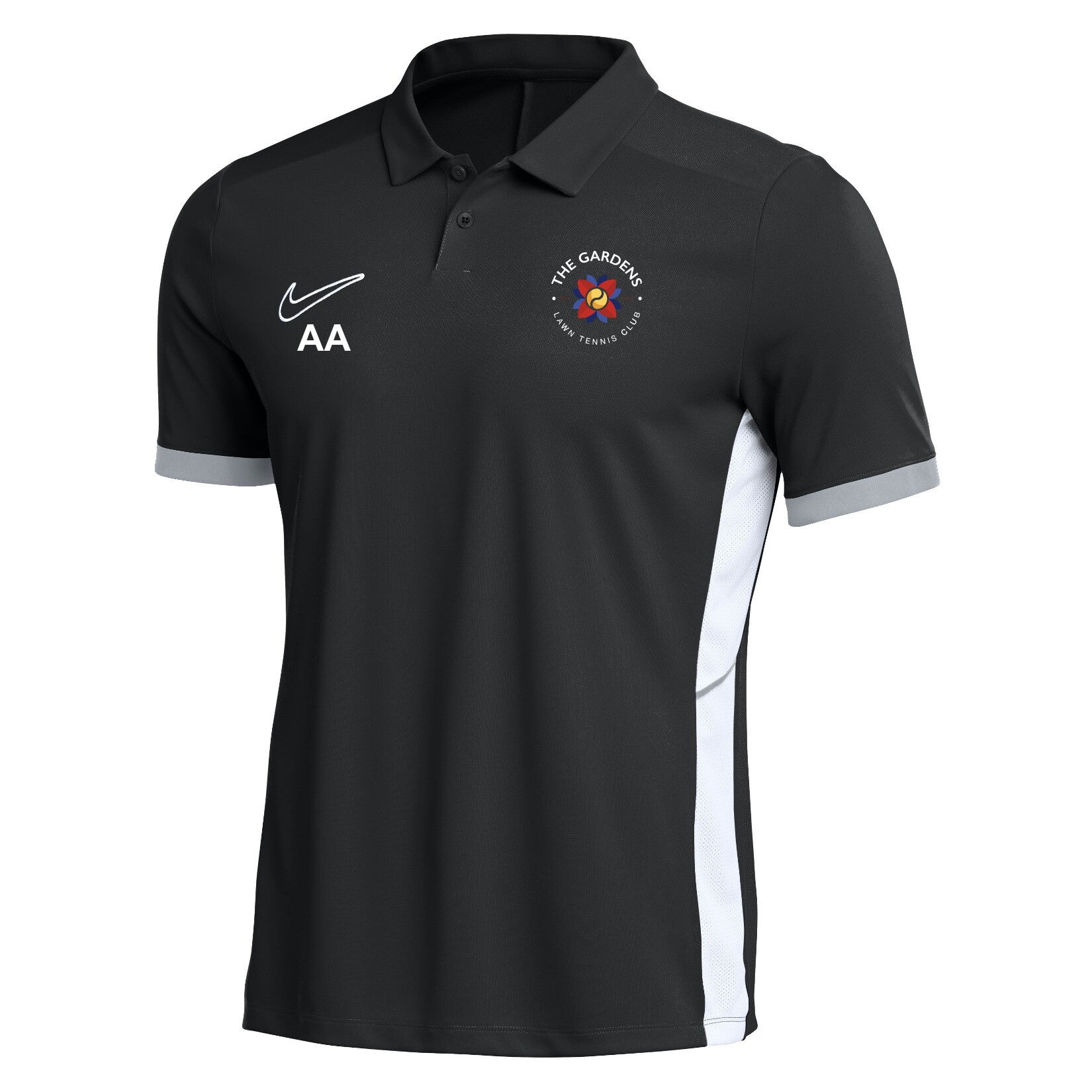 Nike Dri-FIT Academy 25 Polo - Black/White/White