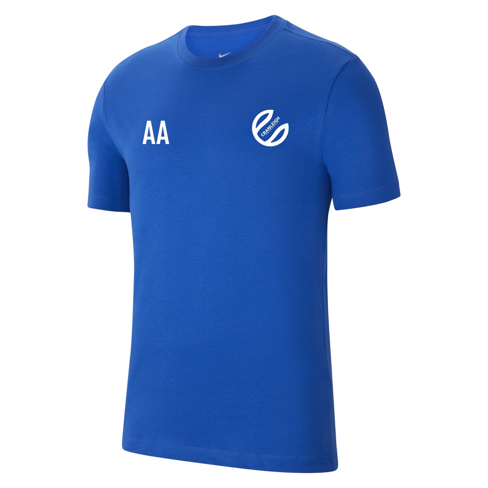 Nike Team Club 20 Cotton T-Shirt (M) - Royal Blue/White