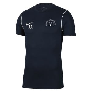 Nike Park 20 Short Sleeve Training Tee Obsidian-White-White