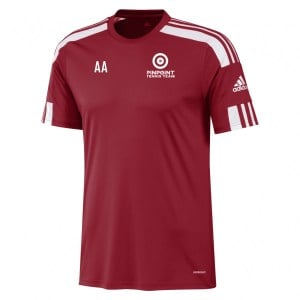 adidas Squadra 21 Short Sleeve Shirt (M) Team Power Red-White