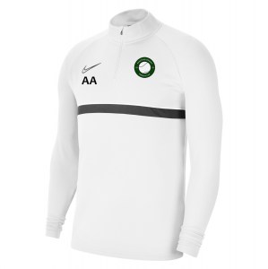 Nike Academy 21 Dri-FIT 1/4 Zip Midlayer (M) White-Black-Black-Black