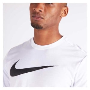 Nike Team Club 20 Swoosh Tee (M) White-Black