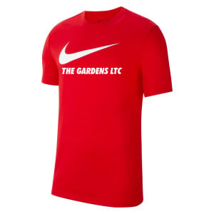 Nike Team Club 20 Swoosh Tee (M) University Red-White