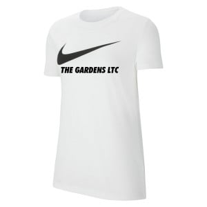 Nike Womens Team Club 20 Swoosh Tee (W) White-Black