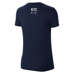 Nike Womens Team Club 20 Cotton T-Shirt (W) Obsidian-White