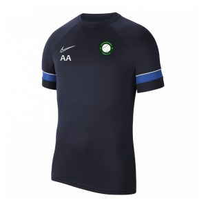 Nike Dri-FIT Academy Short Sleeve Tee (M) Obsidian-White-Royal Blue-White