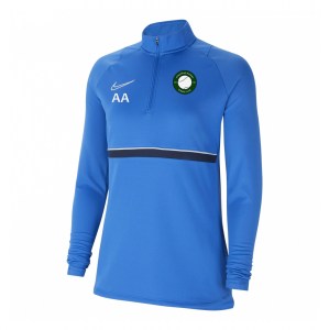 Nike Womens Academy 21 Dri-FIT 1/4 Zip Midlayer (W) Royal Blue-White-Obsidian-White