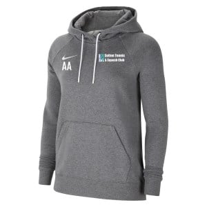 Nike Womens Team Club 20 Hoodie (W) Charcoal Heather-White-White