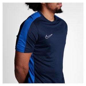 Nike Academy 23 Short Sleeve Training Top Obsidian-Royal Blue-White