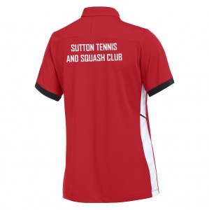 Nike Dri-FIT Academy 25 Polo (W) - University Red/Gym Red/White