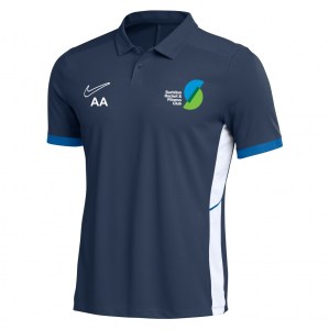 Nike Dri-FIT Academy 25 Polo - Obsidian/Royal Blue/White