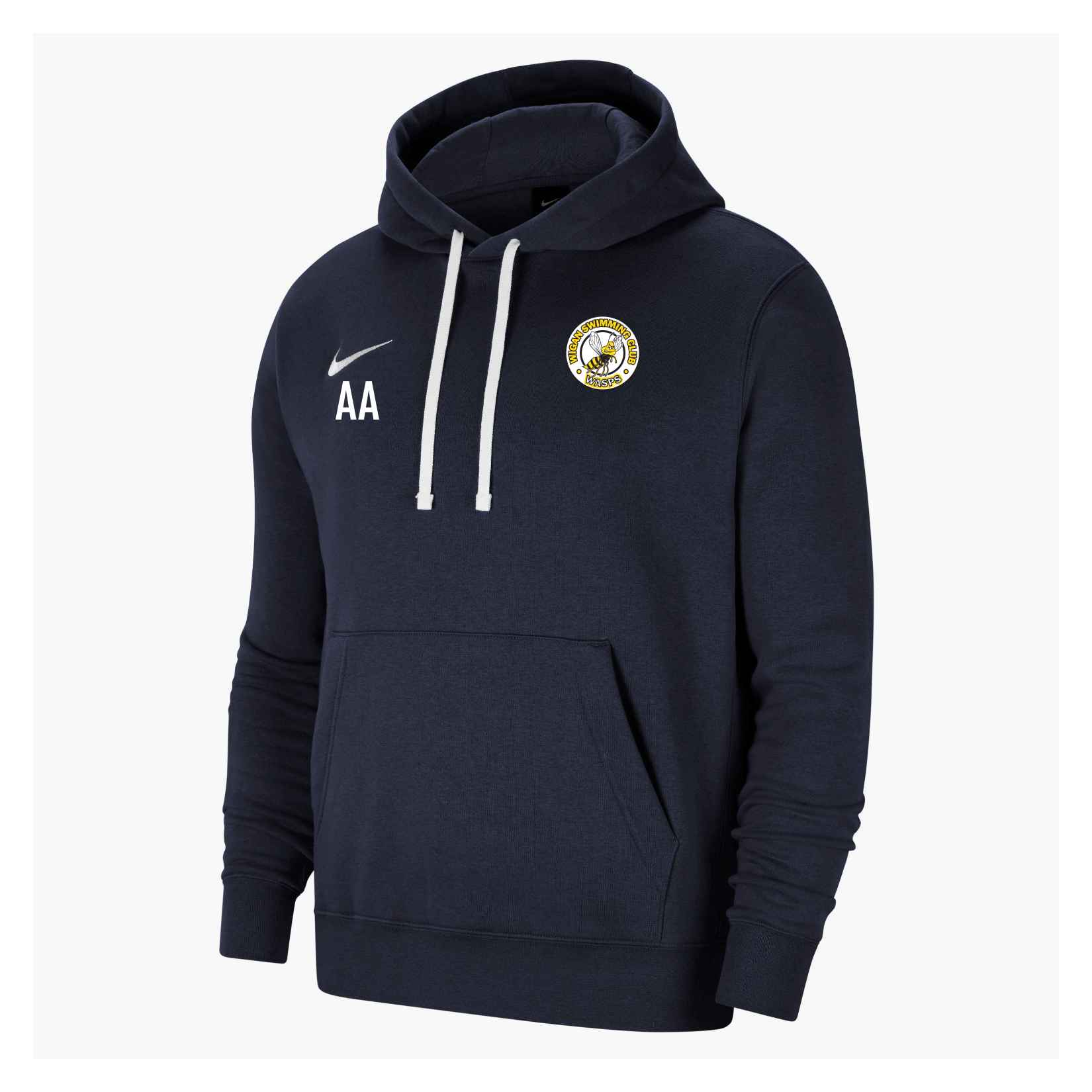 Nike Team Club 20 Fleece Hoodie (M) - Obsidian/White/White