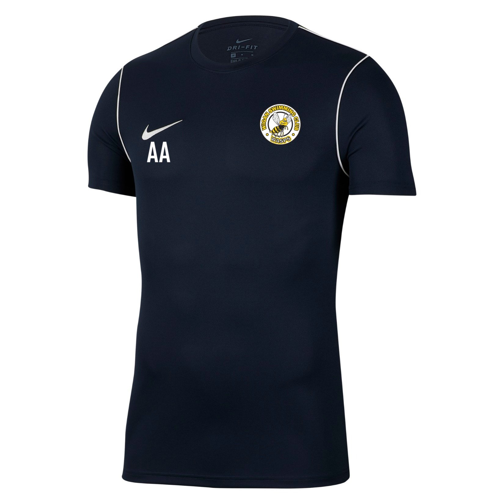 Nike Park 20 Short Sleeve Training Tee - Obsidian/White/White