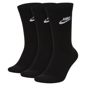 Nike Sportswear Everyday Essential Crew Socks (3 Pairs) Black-White