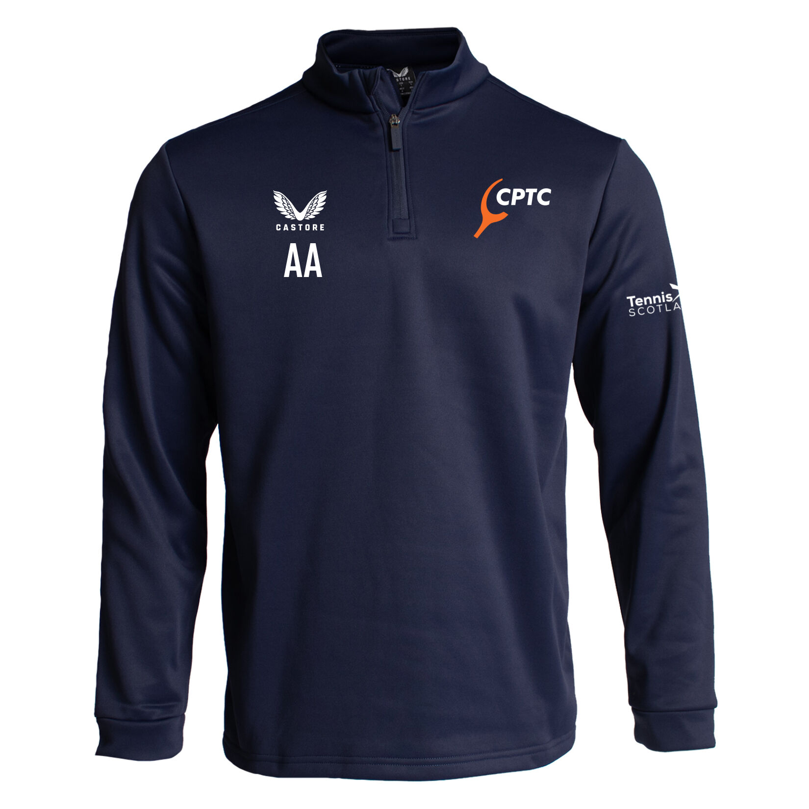 Castore Fleece Brushback 1/4 Zip Midlayer - Navy