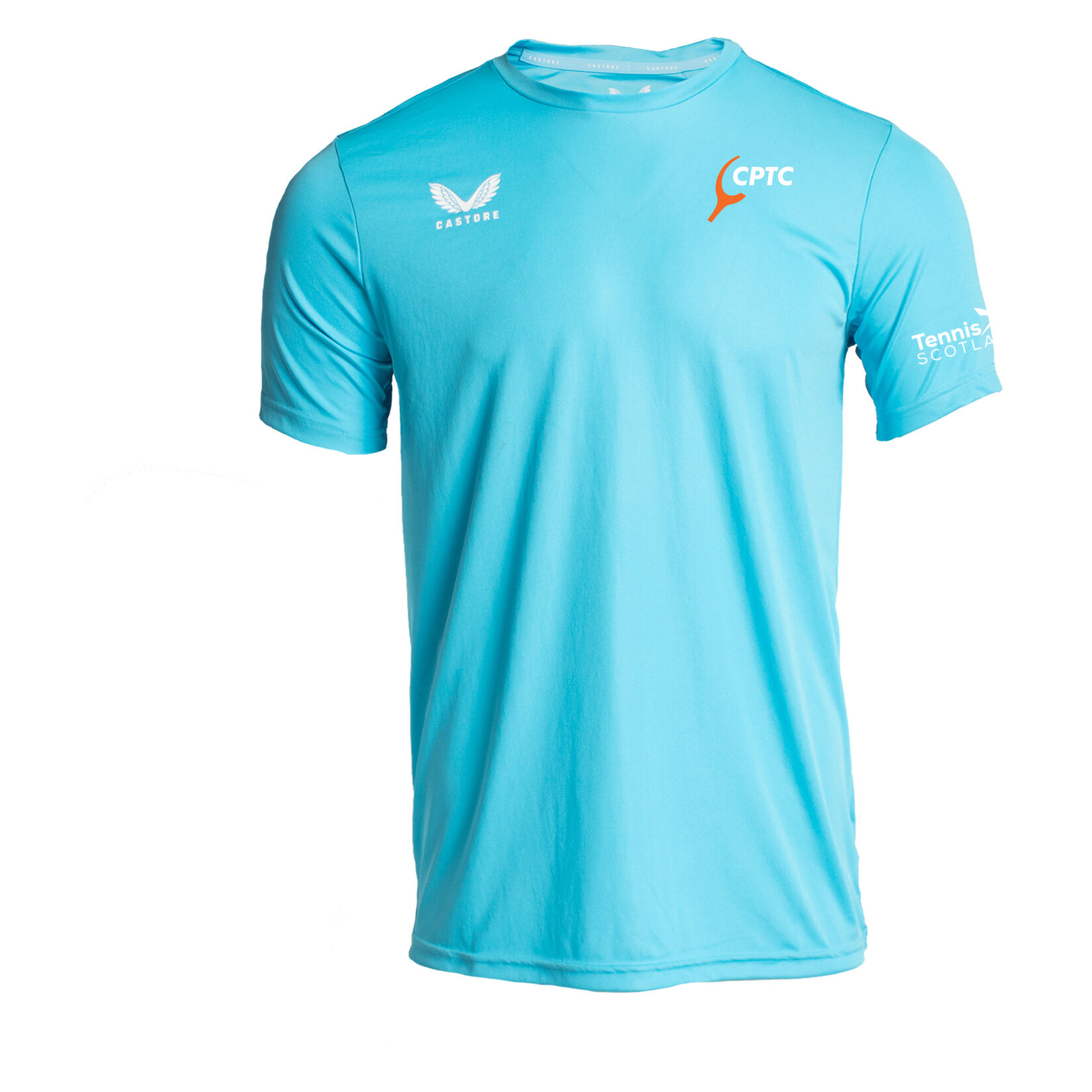 Castore Short Sleeve Training T-Shirt - Sky Blue/White