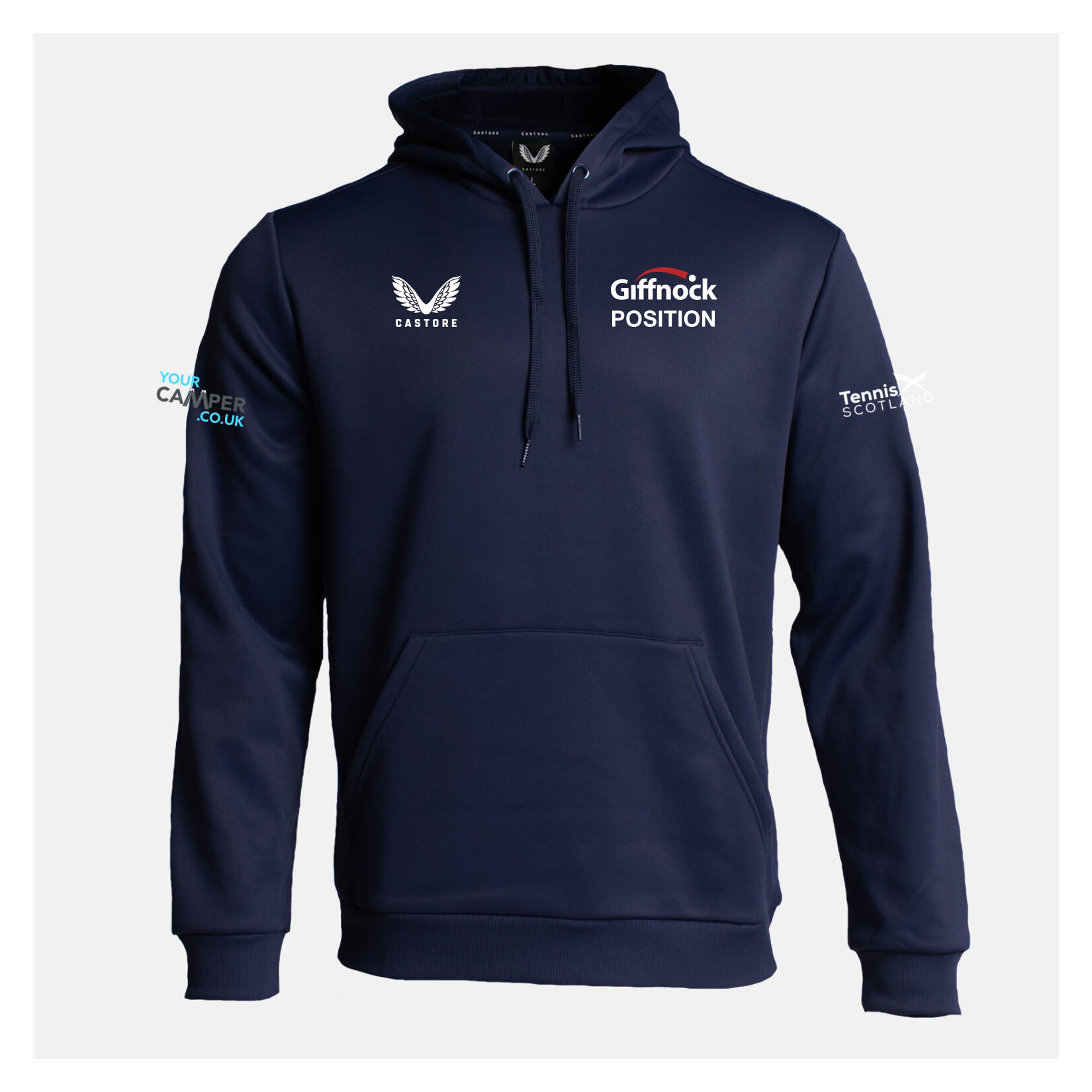 Castore Brushback Hoodie (W) - PEACOAT