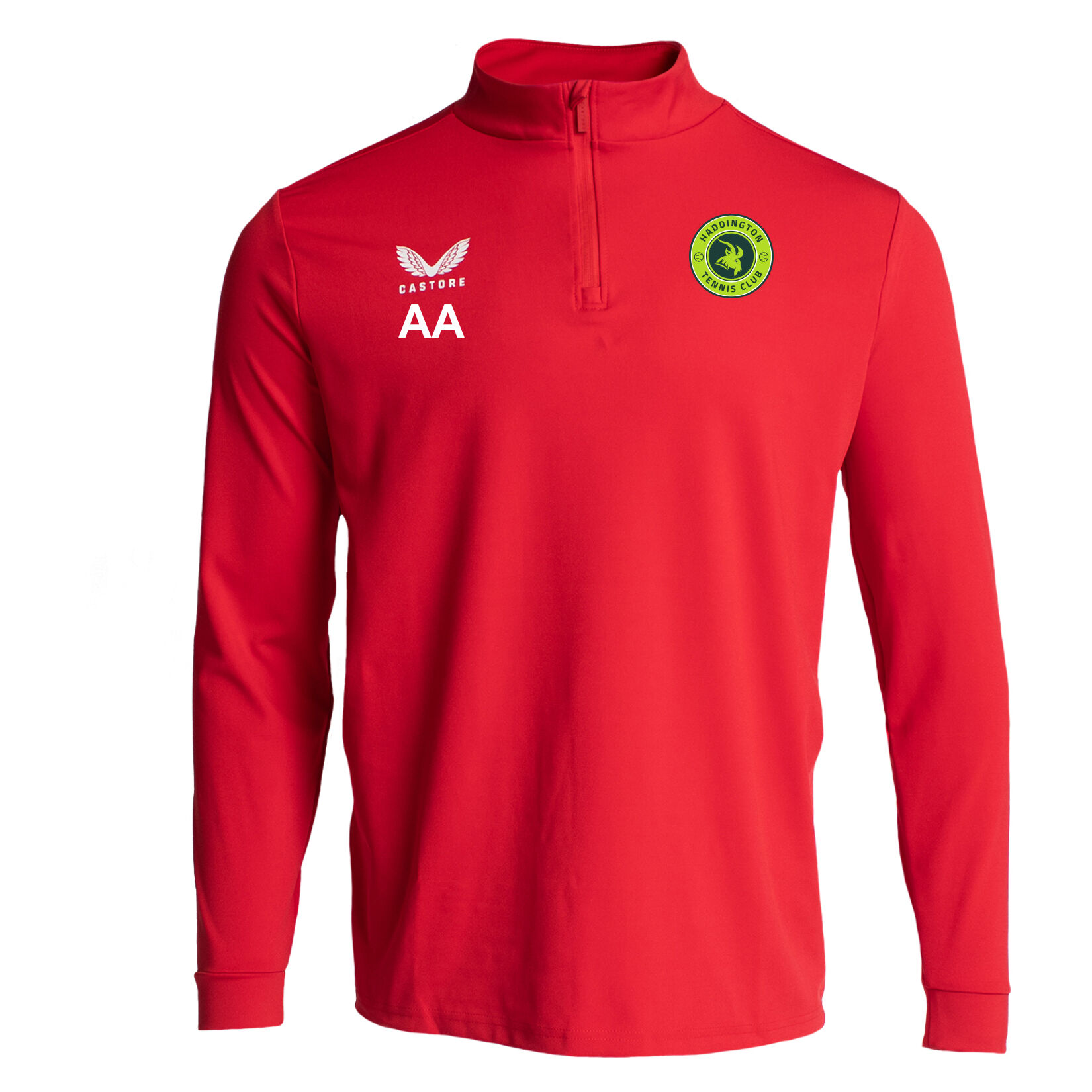 Castore Quarter Zip Midlayer - Red/White