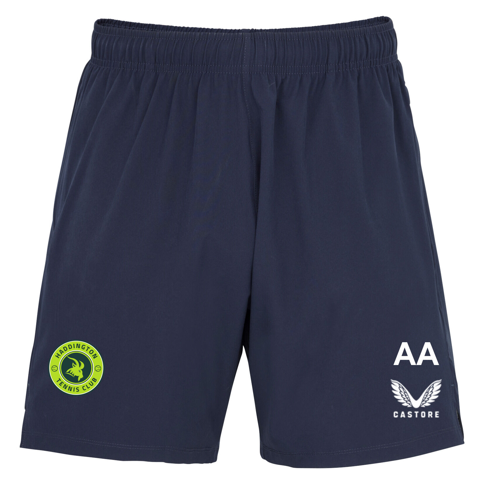 Castore Woven Womens Training Shorts (Zip Pockets) - Navy/White