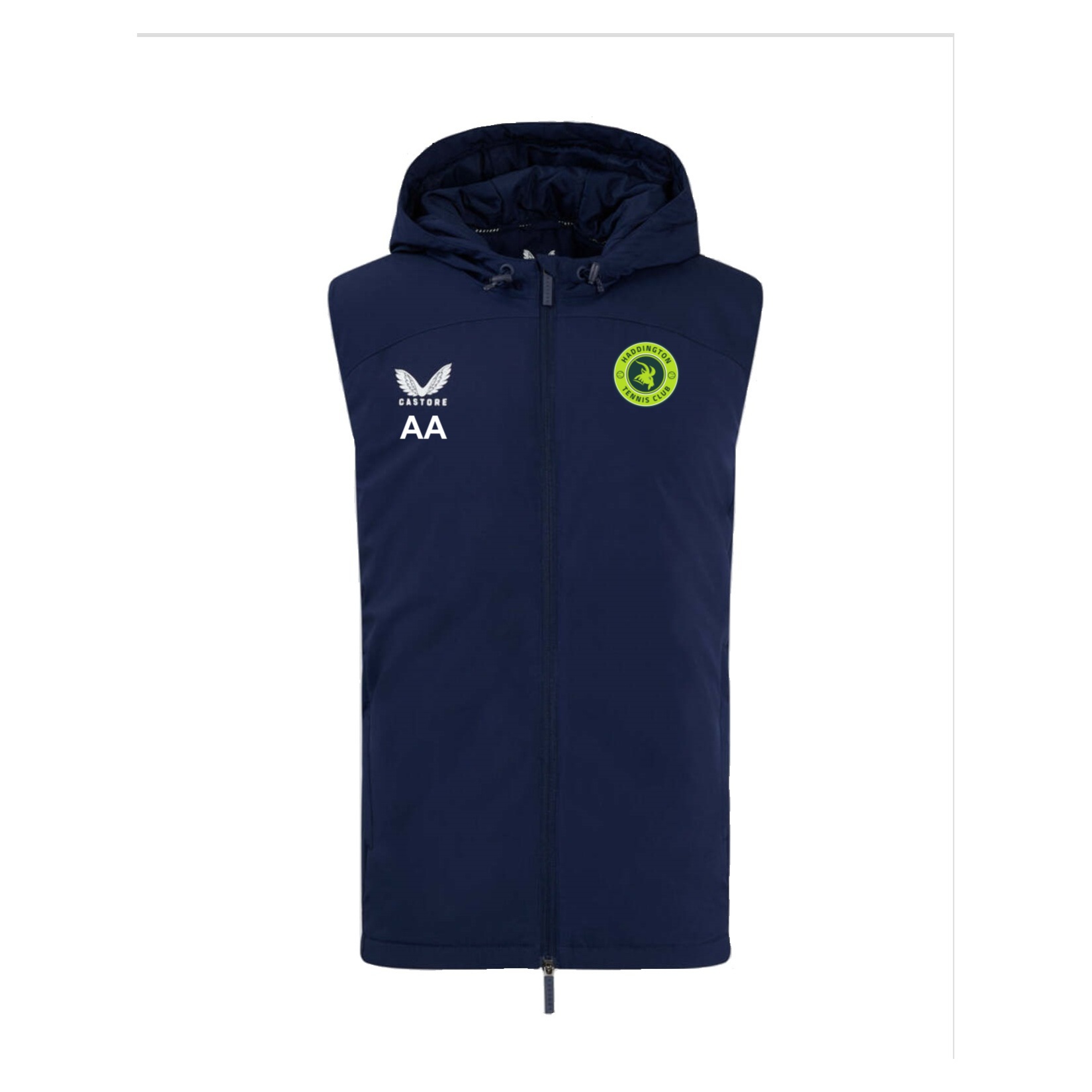 Castore Padded Gilet with Hood - Navy/White