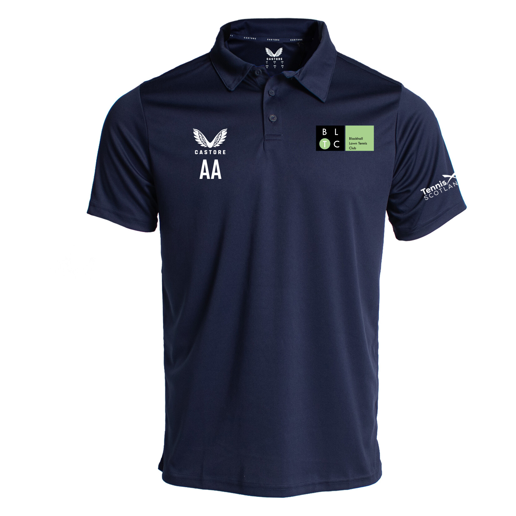 Castore Short Sleeve Cotton Leisure Polo - Navy