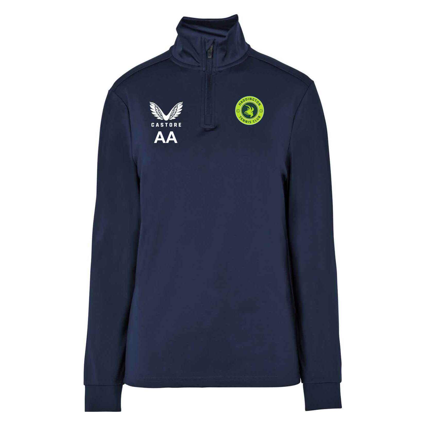 Castore Quarter Zip Midlayer (W) - Navy/White