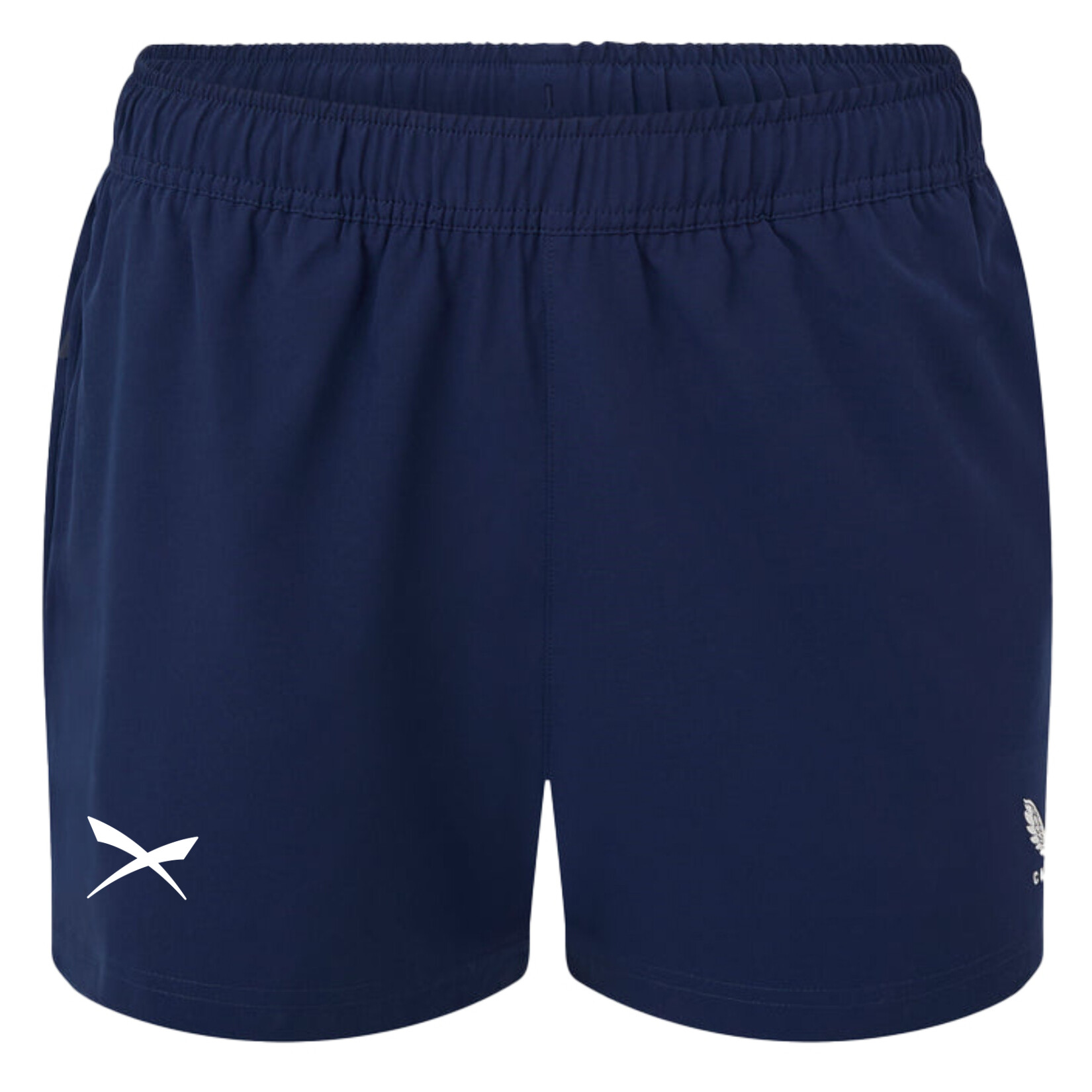 Castore Woven Womens Training Shorts (Zip Pockets) - Navy/White