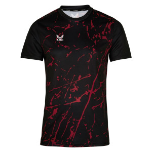 Castore SS Training Printed Tee Black-Chilli Pepper