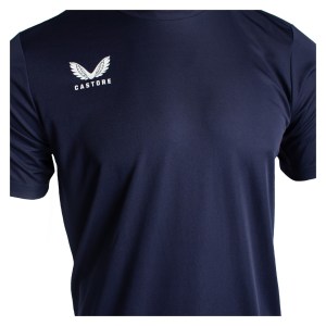 Castore Short Sleeve Training T-Shirt Navy-White