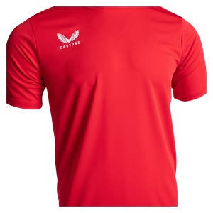 Castore Short Sleeve Training T-Shirt Red-White