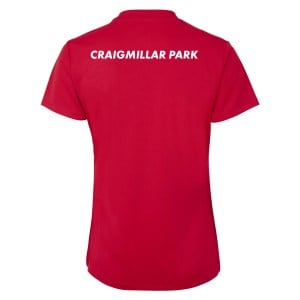 Castore Womens Short Sleeve Training Tee (W) Red-White