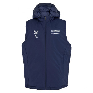 Castore Padded Gilet With Hood Navy
