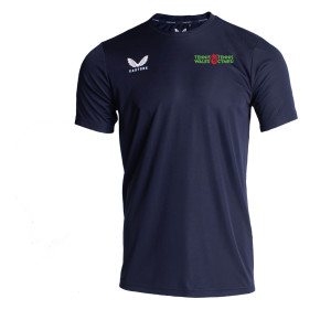 Castore Short Sleeve Training T-Shirt Navy-White