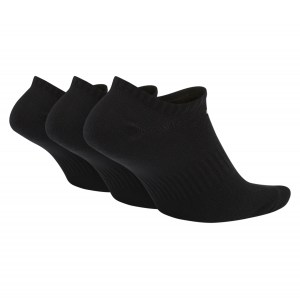 Nike Everyday Lightweight No-show Training Socks (3 Pair) Black-White